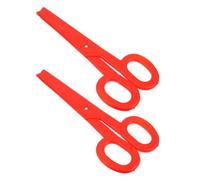 UTHCLO Tijeras Grandes de Broma para Payasos, Accesorio de Disfraz Rojo de Plástico, Paquete de 2 Piezas, Portátil y Esencial para Fiestas y Mascaradas