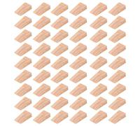 UTHCLO Tope de Puerta Pequeño de Madera Natural Triangular 7x3,7x1,9 Cm 40 Unidades Tope de Puerta Interior Anticolisión y Decorativo Soporte de Seguridad para Oficina y Hogar