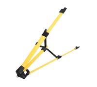 UTHCLO Trípode Burbuja 1.2 M, Soporte Resistente Acero y Varillas Nylon, Ajuste Suave Altura, Uso Profesional, Amarillo