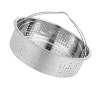 UTHCLO Vaporera Multifuncional de Acero Inoxidable 304, Cesta Redonda con Asas Dobles de 20 Cm, Reutilizable para Cocinar al Vapor en Ollas Arroceras y Vaporeras Eléctricas, Utensilios