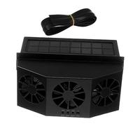 UTHCLO Ventilador de Coche con Energía Solar Triple Turbina para Ventilación Rápida Enfriador de Radiador Portátil Compatible Mayoría de Ventilador Extractor de Aire para Ventana y