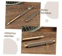 UTHCLO Vintage Brass Fountain Pen Fine Tip Smooth Writing Calligraphy Pen For Students Artists Portable Retro Design