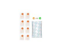 UTIJFOY 100 gramos [8 paquetes] de gel de sílice en bolsitas, [1 set] bolsas de sílice individualmente envasadas al vacío,gel de sílice desecante,recargable & pantalla bicolor de gel de sílice