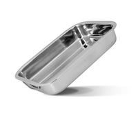 Util 'Home 4615220 Fuente Rectangular de Acero Inoxidable con Asas de 30 x 21 x 5,5 cm