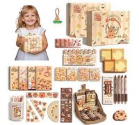 Útiles Escolares de Carpincho Adorable Estuche de Lápices de Carpincho con Bolígrafos Cuadernos Reglas Pegatinas Más Sorpresa Práctico Cumpleaños Navidad para Niños Estudiantes Útiles Escola