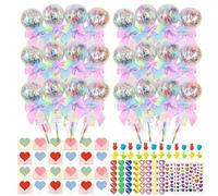 Utiles Escolares y Material de Papelería,Suministros para Diario Estético | Papelería de San Valentín para Niños | Estuche Escolar para Favor de Fiesta Aula Niños Niñas Colegio Detalle para Alumnos Sa