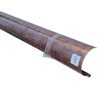 UTILFER Canalón de aluminio Roof Cobre 2 metros lineales - Todos los desarrollos, sin aleta, 25