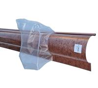 UTILFER Canalón de desagüe de aluminio para tejado, de cobre, con aletas, 2 metros lineales - Todos los desarrollos, 33 UTILFER Canalón de desagüe de aluminio para tejado, de cobre, con aletas, 2