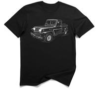 Utility 4x4 Pickup 1962 Hurricane I6 Camiseta Oversize (2XL, Negro)