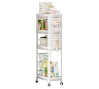 Utility Cart Rolling Cart con ruedas - Estantería de almacenamiento de varios niveles para las especias, portaespecias de cocina portátil Rolling Organizer Cart para garaje