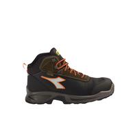 Diadora Utility Sport Mid S7S, botas de seguridad Dia-tex unisex 41 EU female Negro/Verde Oscuro/Naranja