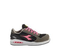 Diadora Utility Run Net AB Low S1PS, calzado de seguridad unisex 37 EU male Gris Oscuro/Negro/Fucsia