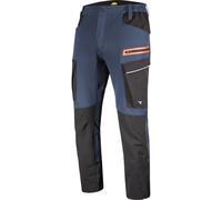 Diadora Utility Pantalon de Travail Multi-matières Hybrid Cargo - Noir/Bleu Nuit M - 40/42 - Vêtement de Travail