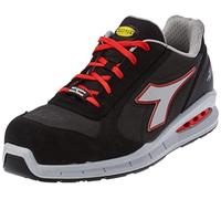 Utility Diadora - Calzado de Trabajo bajo Run Net AIRBOX Low S3 SRC para Hombre y Mujer (EU 48), C9034 Asfalto Silver Rojo