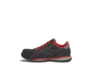 Utility Diadora Glove Monster Low S1ps FO HRO, Zapatillas de Seguridad Unisex, Adulto, Negro y Rojo., 43 EU