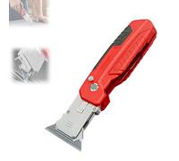 Utility Knife Scraper, 2026 New 2-in-1 Folding Box Cutter with Blade Storage, Retractable Design, Heavy Duty Sharp Razor Knife for Home, Office s (Knife + thirteen blades)