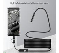 Utiliza nuestra cámara de espejo de inspección impermeable HD de 1080P para capturar imágenes claras en cualquier entorno con un diseño delgado de 5 5 mm (cable suave 5)