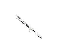 UTILYTAIS Pinzas de Cocina Profesional de Acero Inoxidable - Pinzas de Precisión Rectas para Carnes - Tenaza para emplatar - Clip corte jamón - Pinzas chef profesional. (Plata, 24cm)