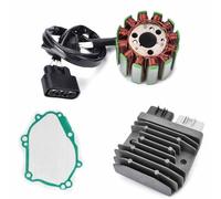 UTJUYFCGF Bobina De Estator + Rectificador Regulador + Junta De Tapa De Estator para YZF R1 R1S / FZ1 FZ8 FZ1-N FZ1-S FZ8-N FZ8-S Naked F&Azer ABS