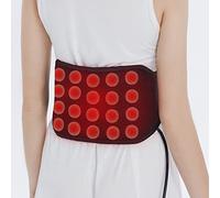 UTK almohadilla térmica de jade por infrarrojos para la espalda, envoltura de calefacción para alivio del dolor - Cinturón de terapia de infrarrojos lejanos para dolor lumbar y estómago, sin EMF, apagado automático, controlador inteligente