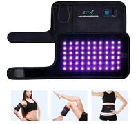 UTK Terapia de luz azul y roja para cuerpo, almohadilla de terapia de luz infrarroja cercana, dispositivo de terapia de luz roja de 8 x 13 pulgadas con pulso para aliviar el dolor muscular, mejora el