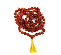 Utkal Crafts Rudraksha Beads Sacred Jaap Mala | Rosario | 108+1 cuentas para meditación, Japa, oración, canto | (tamaño de cuentas de 7 mm de ancho) con bolsa, Estándar, Producto vegetal, No es una