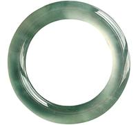 UTLODY Brazalete de Jade, Color Natural, con Barra Redonda for Dama, Ideal for Amigos y Familiares, joyero, 53-64 mm, 61-62, 61(57)