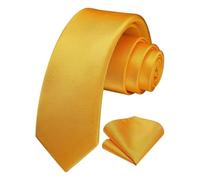 UTLODY Corbatas for Hombre, Conjunto Combinado de pañuelo Bolsillo Corbata Seda 6cm Color sólido Delgado Adecuado for Bodas y Negocios(Color 12)