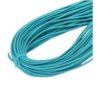 UTLODY Cordón elástico de 2mm, Cuerda elástica Redonda Colorida for Costura DIY, Banda, Accesorios línea, 5m, 1 Uds(Lake Blue)