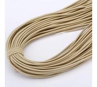 UTLODY Cordón elástico de 2mm, Cuerda elástica Redonda Colorida for Costura DIY, Banda, Accesorios línea, 5m, 1 Uds(Camel)