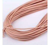 UTLODY Cordón elástico de 2mm, Cuerda elástica Redonda Colorida for Costura DIY, Banda, Accesorios línea, 5m, 1 Uds(Lotus Root)