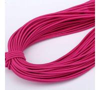 UTLODY Cordón elástico de 2mm, Cuerda elástica Redonda Colorida for Costura DIY, Banda, Accesorios línea, 5m, 1 Uds(Rose)