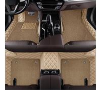 UTLODY Custom Car Floor Mats for Mercedes ML Class 2011 2012 2013 2014 2015 w166 Full Coverage Double Layer Liners Wear-Resistant Non-Slip Carpet Protection Interior Accessories(Beige,Leather+Fleece)