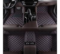 UTLODY Custom Car Floor Mats for Mini Cooper/One 2007-2013 Leather Full Coverage Liners Wear-Resistant Anti-Slip Carpet Protection Interior Accessories(Black+Red)
