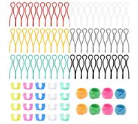 UTMACH 88 Piezas Abrazaderas para Bobinas de Hilo Clips para Bobina de Plástico Soporte para Bobinas de Hilo Clips de Bobinas Colorido para Carretes de Hilo de Costura y Bordado