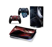 UtmostXP Sticker Adhesivo PS5, Vinilo Protector PS 5 Estándar-Disco, Skin Adhesiva Play 5, Adhesivo para Consola y Mando PS5, Carcasa PS 5, Accesorio Play 5 (Spider Azul Standard Disco)