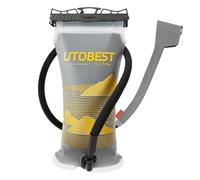 UTOBEST Bolsa de agua aislada 2L 3L, vejiga de hidratación térmica, a prueba de fugas y sin BPA, mantiene la temperatura durante horas, perfecta para camping, correr, viajes, amarillo, 2 L