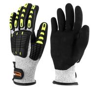 UTOCLEC Guantes de Trabajo Profesionales - Guantes Antiabrasión con Revestimiento PU, Resistente a Aceites y Cortes, para Industria, Mecánica y Construcción (Tallas XL)