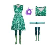 UToCos Adult Disgust Costume Dress Inside Cosplay Out Classic Joy Sadness Cartoon Dress Halloween Costume