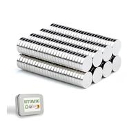 UTOMAG Imanes Fuertes de Disco - 5x1mm, 200 Piezas - Imán Redondos de Neodimio Potentes y Pequeños, Ideales para Refrigerador, Fotos, Manualidades, Pizarras Magnéticas, Cocina y Oficinas