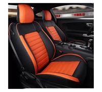 UTONGMU Juego Fundas Asiento para Mustang 2015 2016 2017 2018 2019 2020 2021 2022 Funda Cojín Soporte Asiento Coche Protección Personalizada Juego Completo Duradera(Orange Black3)