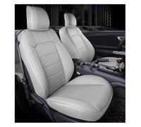 UTONGMU Juego Fundas Asiento para Mustang 2015 2016 2017 2018 2019 2020 2021 2022 Funda Cojín Soporte Asiento Coche Personalizada Juego Completo Duradera(White)