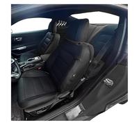 UTONGMU Juego Fundas Asiento para Mustang 2015 2016 2017 2018 2019 2020 2021 2022 Funda Cojín Soporte Asiento Coche Protección Personalizada Juego Completo Duradera(Black)