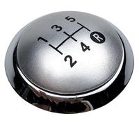 UTONGMU Pomo De Cambio De Marchas Para TOYOTA Para Corolla 1.8MT Para AVENSIS Para YARIS D4D Para RAV4 Cubierta Tapa Emblema Palanca Cambios(5 Speed Silver)