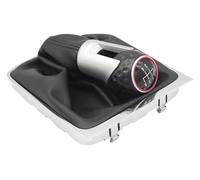 UTONGMU Pomo De Cambio De Marchas Para VW Para Golf 7 A7 MK7 Para GTI GTD 2013-2018 Palanca Cambios 5 6 Velocidades Pomo Cambio Marchas Funda Cuero LHD(Black Line,5 speed)