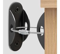 Utook Anclajes para muebles a prueba de bebés, ancla de muebles antipunta que asegura 190.5 kg de tensión resistente a terremotos, anclaje de pared de metal para evitar que el bebé mascota se caiga