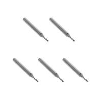 Utoolmart 1/8 "vástago 1.5mm x 6mm carburo punta plana molino cortador CNC router Bits 2 flauta para acrílico PVC MDF madera dura 5 unids