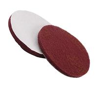 Utoolmart 5 "Scrubber Scouring Pads Rojo para Eléctrico Eneldo Pulido Automático Pulido Rueda Taladro Cepillo Nylon Cepillo Limpieza Kit 2 unids