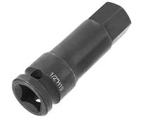 Utoolmart Interior Hex zócalo 1/2 pulgadas conductor H19 pinza de freno largo bit conjunto 42 cromo molibdeno acero hexagonal conductor zócalo Plum Sheeve 1 unids