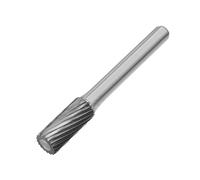 Utoolmart limas giratorias de carburo de tungsteno vástago de 1/4 de pulgada, herramienta de rebabas giratorias de extremo de radio cilíndrico de corte único de 8 mm de diámetro